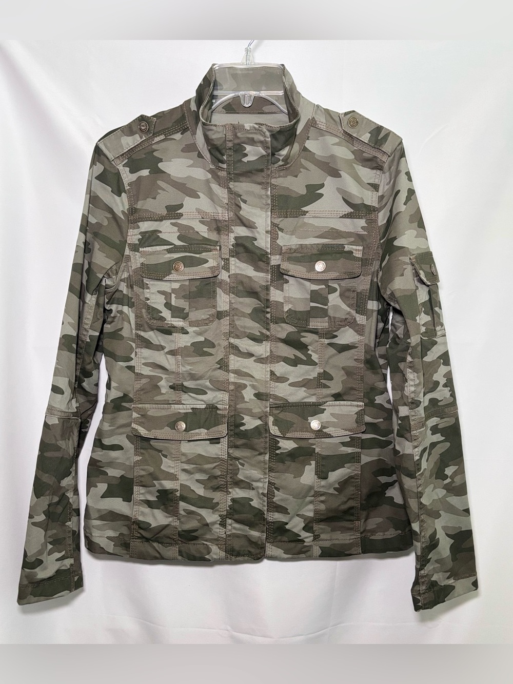 Harper & Liv Green Camo Women’s Utility Jacket Medium